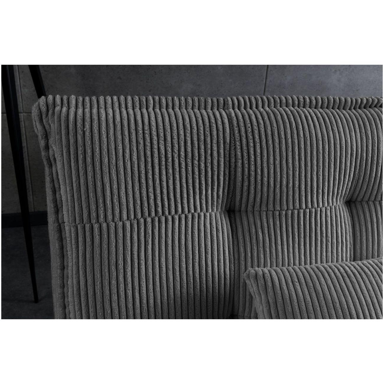 Bettsofa Montreux Cord Stoff grau 190