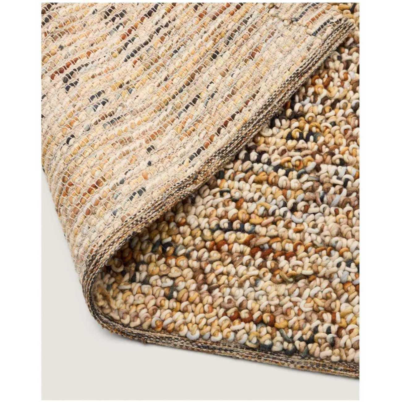 Bouclé-Wollteppich Elanis mehrfarbig 200x300