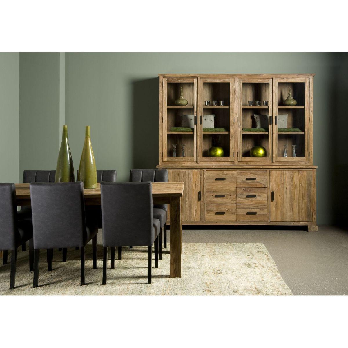 Buffetschrank Francesco 220x220 recyceltes Teakholz