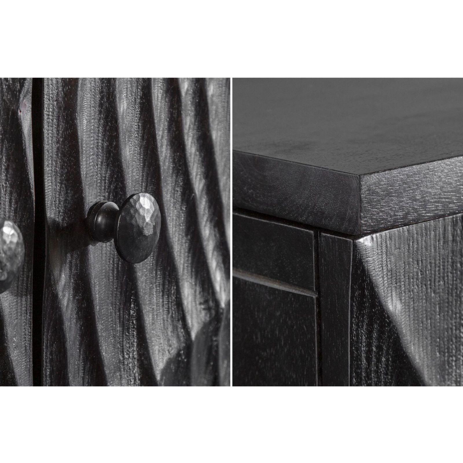 Barschrank Vintage Baraya 141cm schwarz Mango