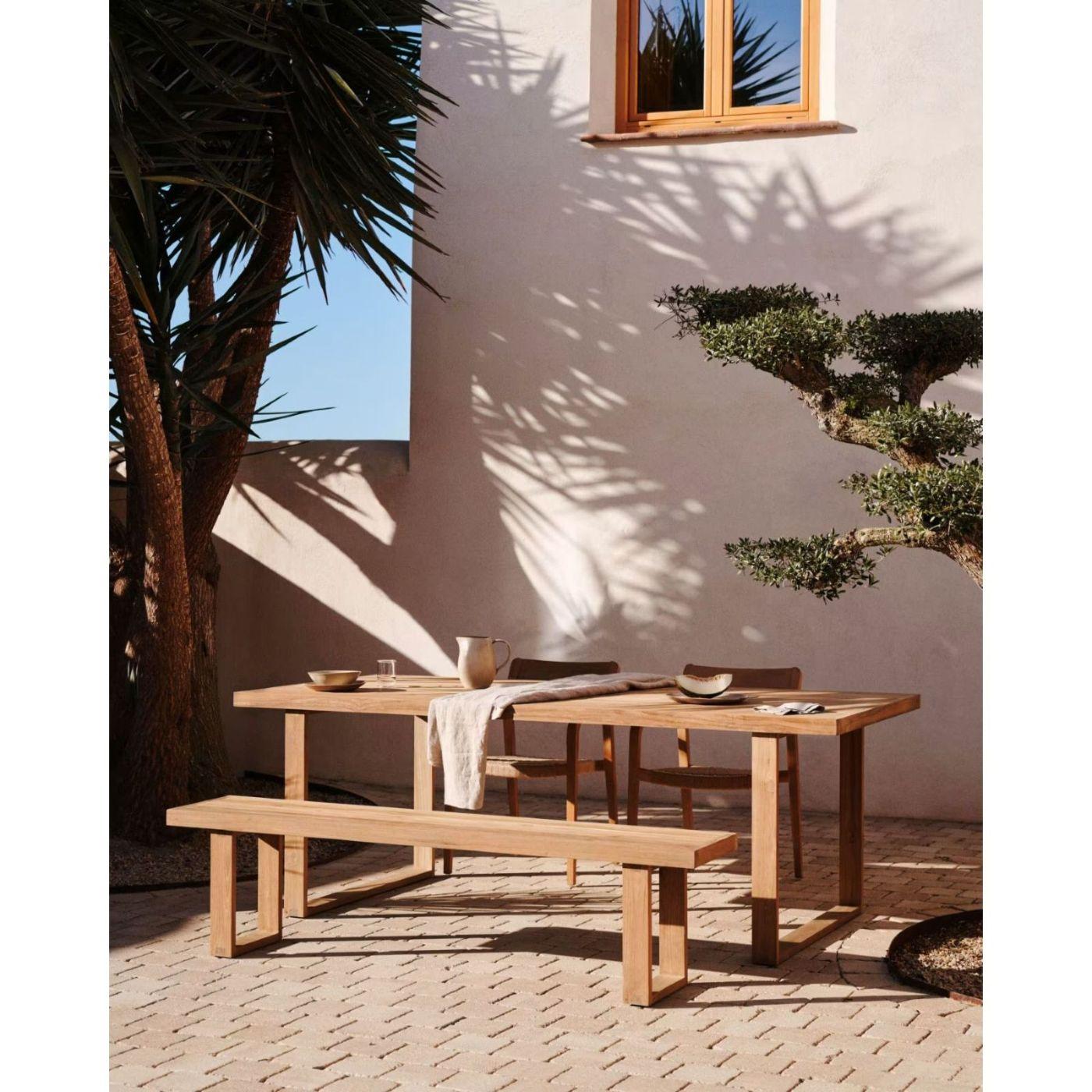 Gartenbank Candell recyceltes Teakholz massiv - Breite: 170 cm