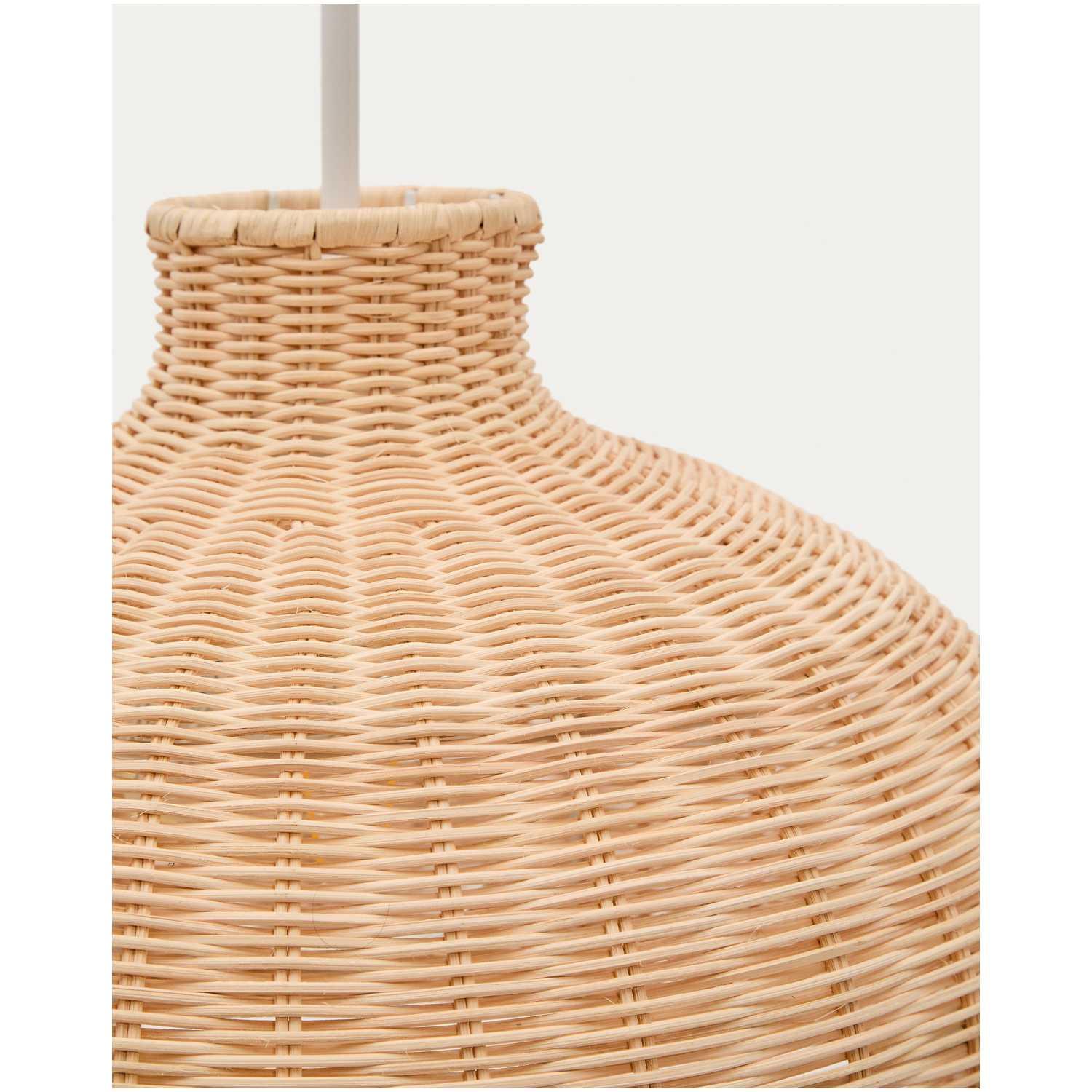 Lampenschirm Ennia aus Rattan mit hellem Finish 38x38