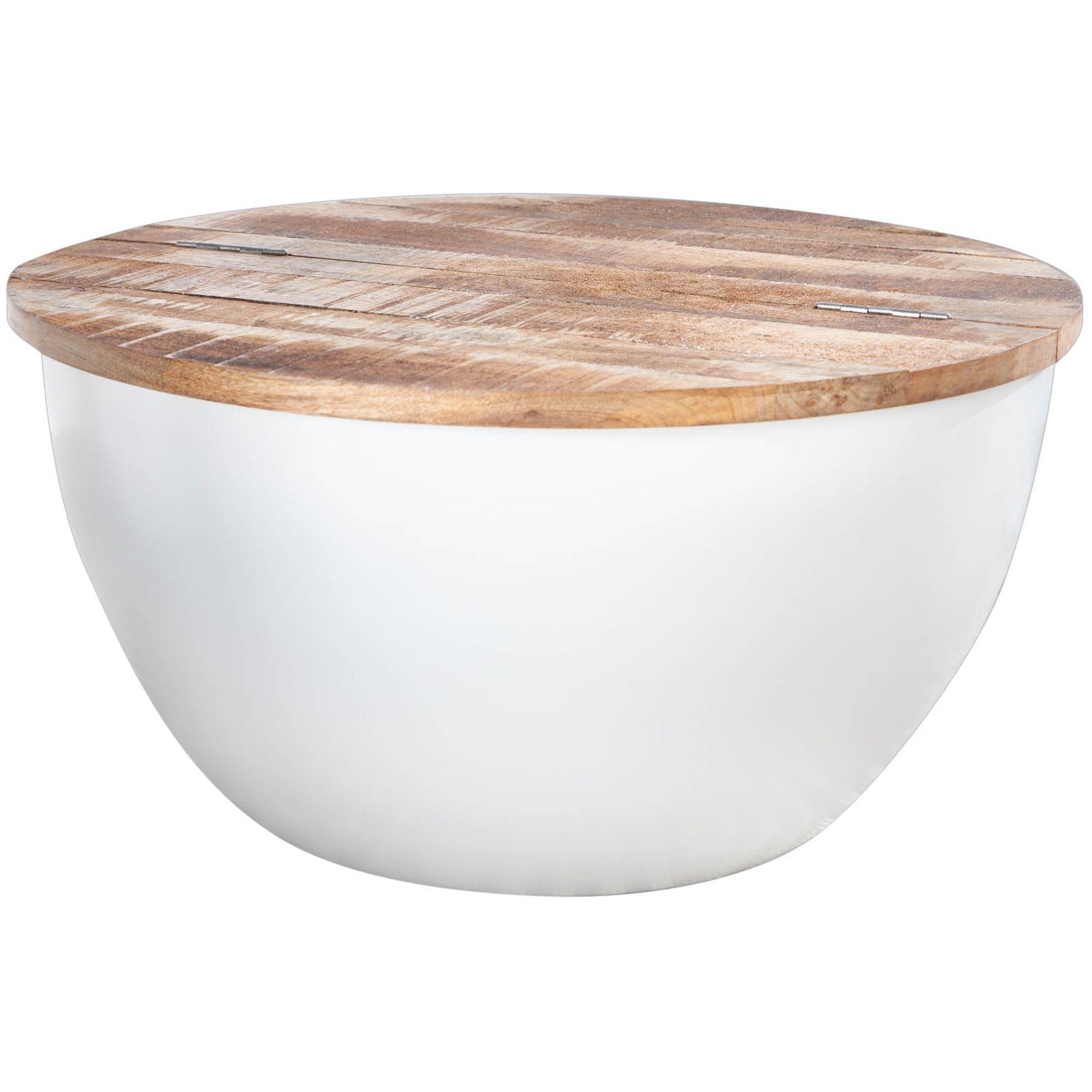 Couchtisch Loft Box weiss Mango 60x60