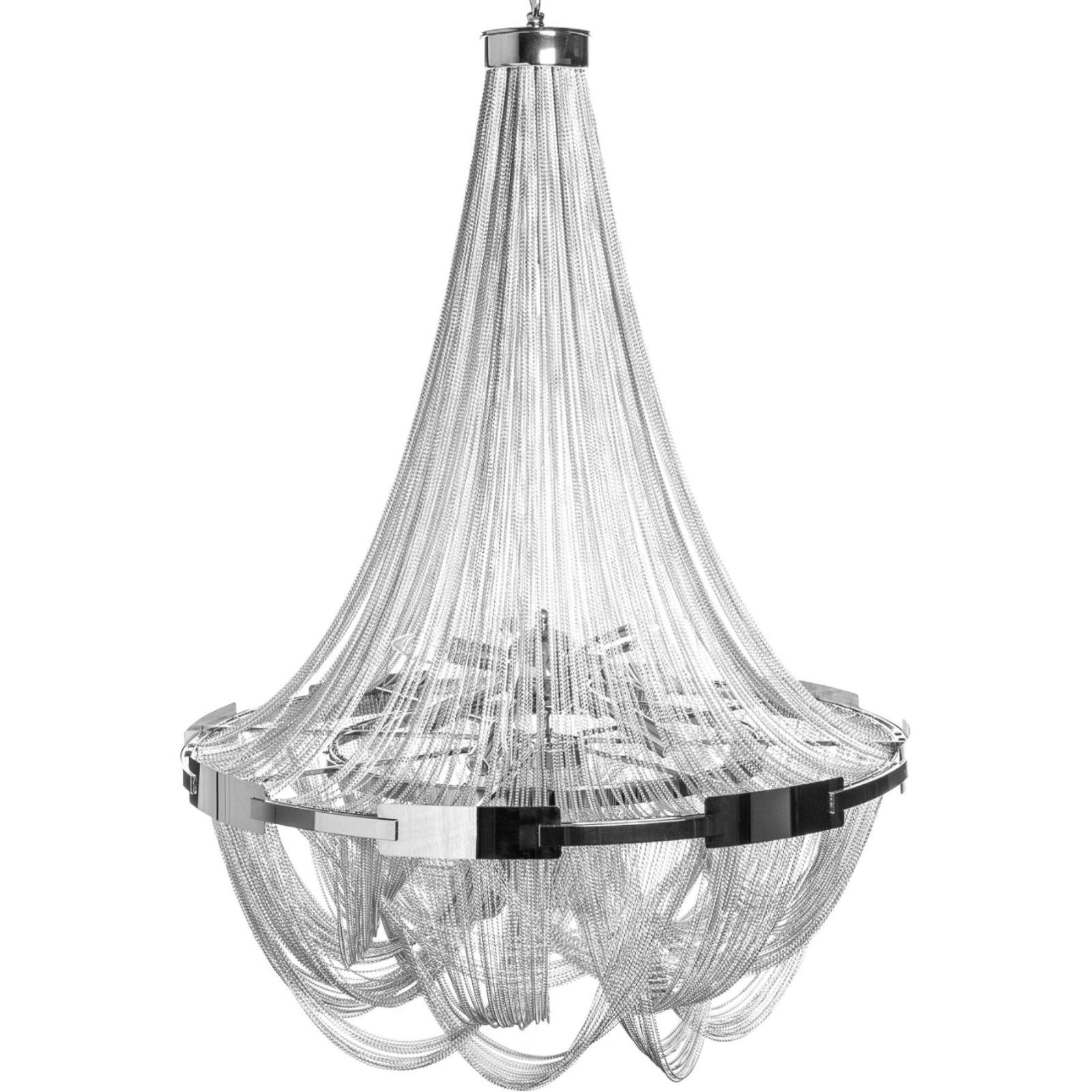 Kronleuchter Castle Crystal silber 50x50