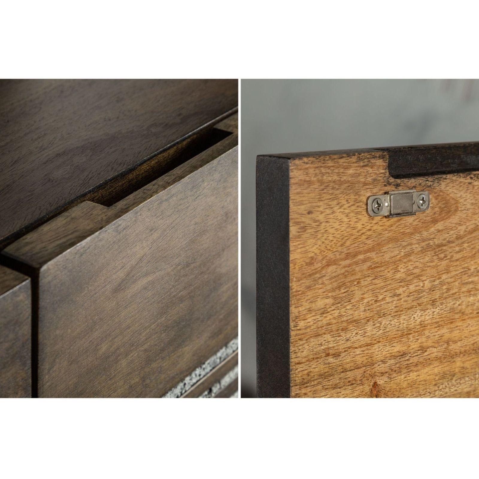 Highboard Dark Wood 100cm Mango Achat