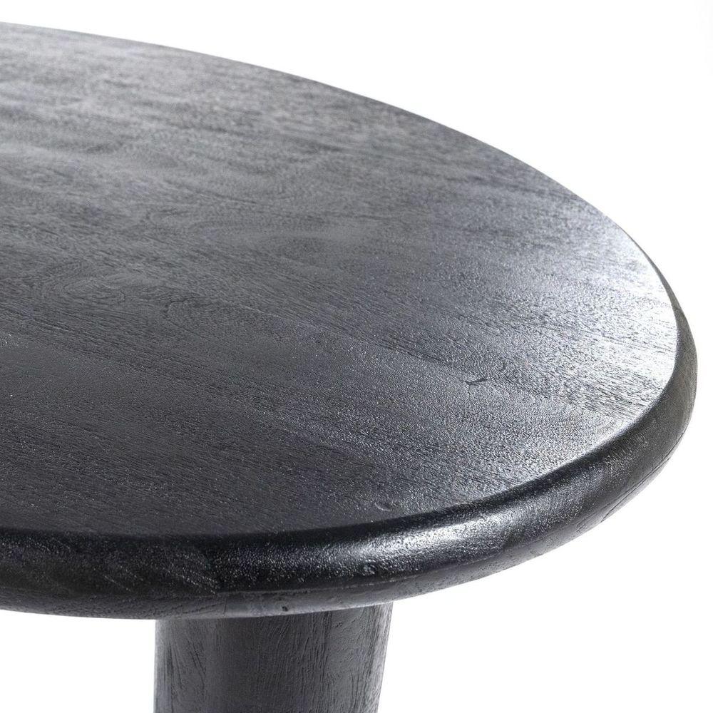 Esstisch Massivholz Organisch Mangoholz schwarz - Grösse: 200x115