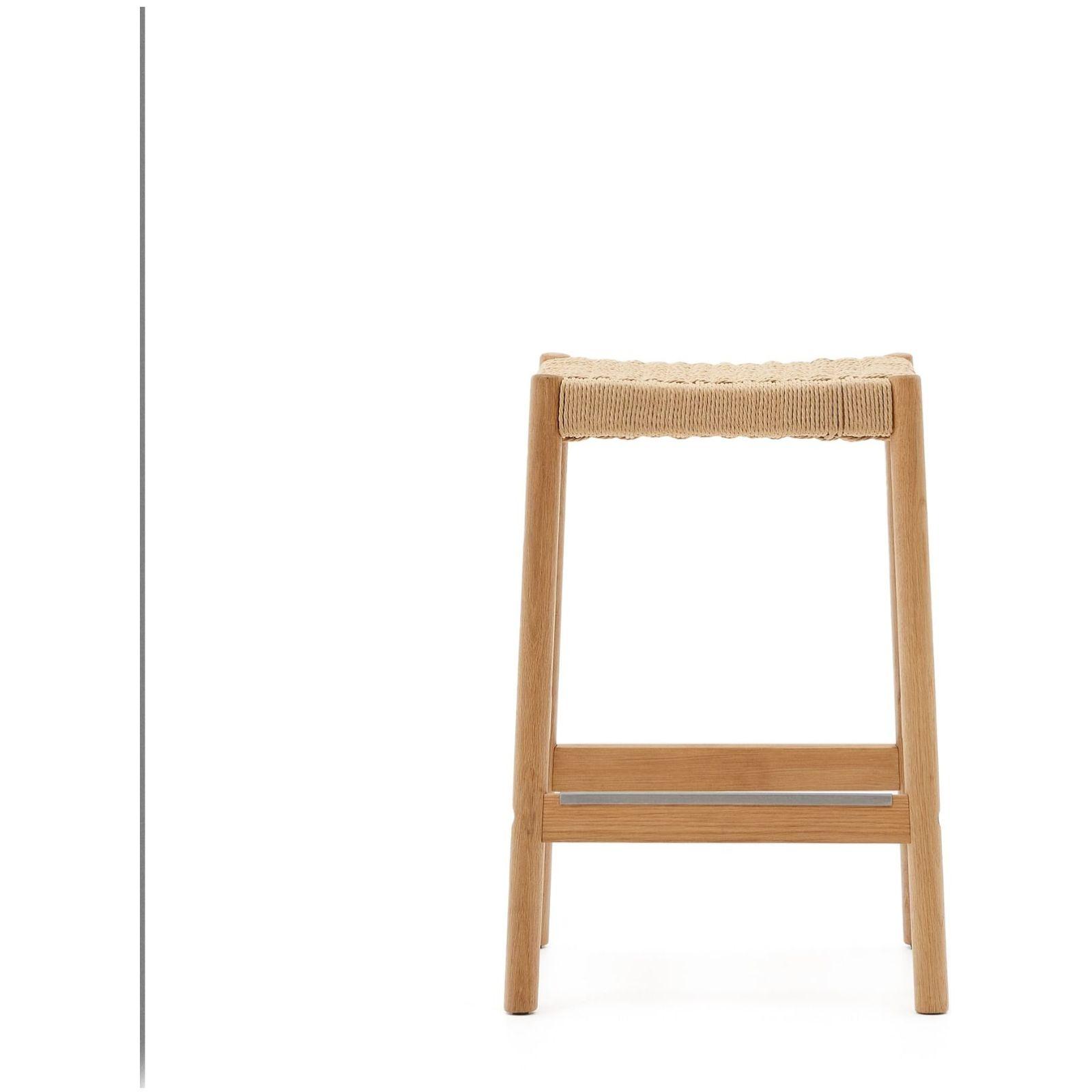 Holzhocker Barhocker Yalia Eichenholz massiv natur 100% FSC