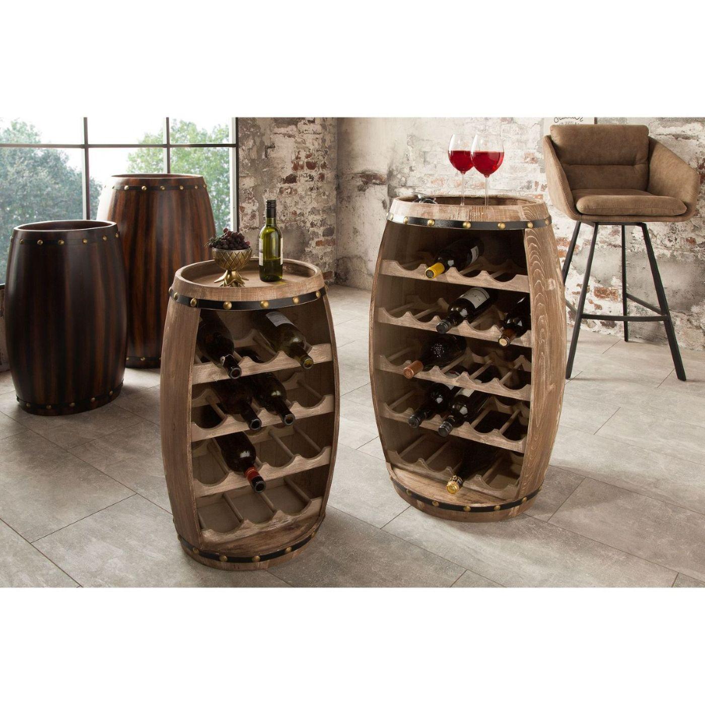 Weinfass Weinregal Winery 60cm natur