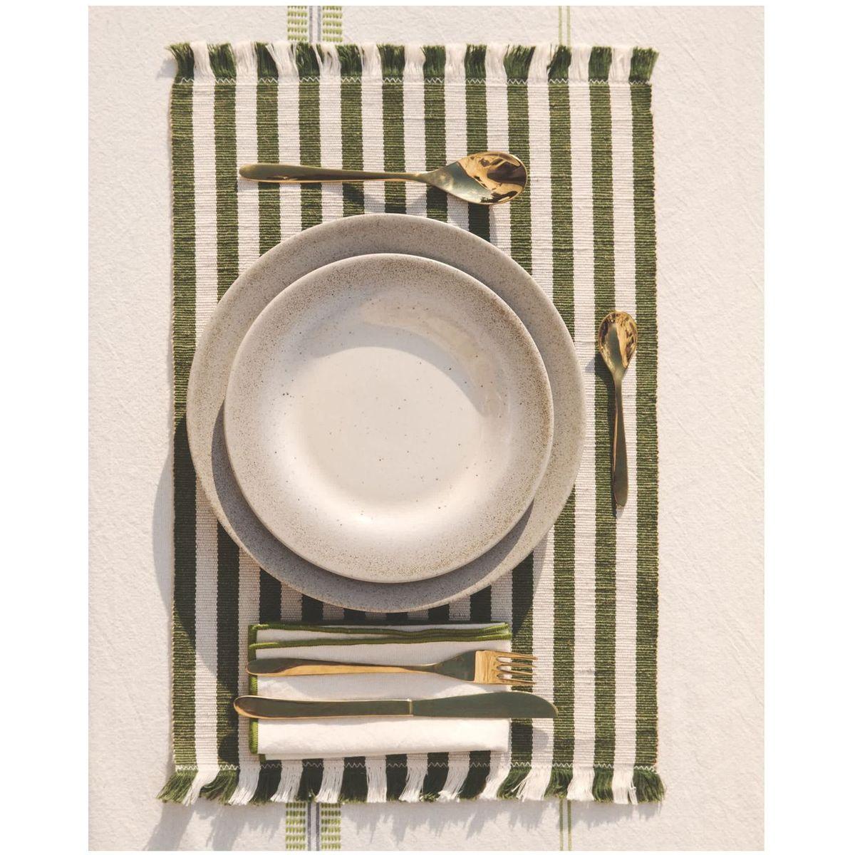 Dessertteller Sarel aus Keramik in Beige