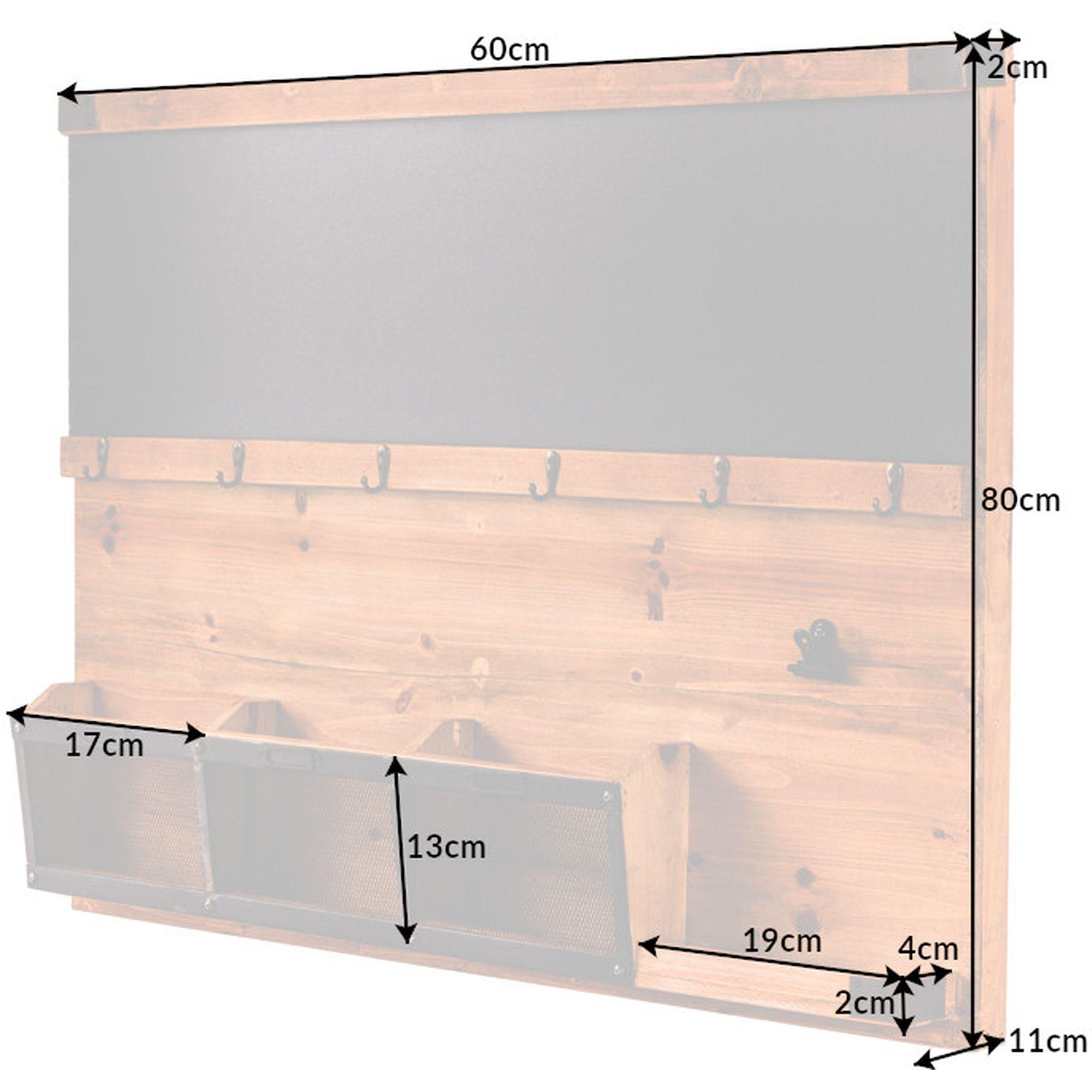 Wandboard Natural Loft Holz 80x60