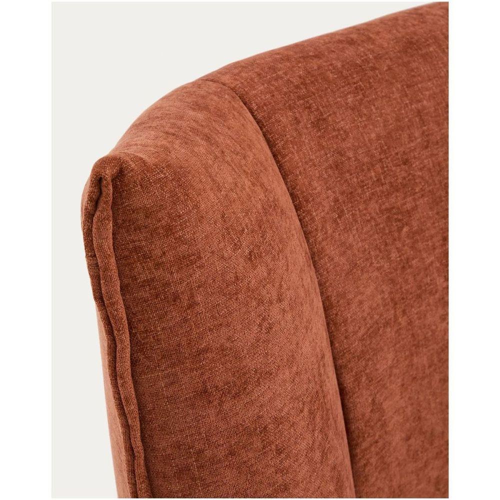Abziehbares Polsterbett Arvian Chenille Stoff terrakotta mit Klappbettkasten - Grösse: 180x200