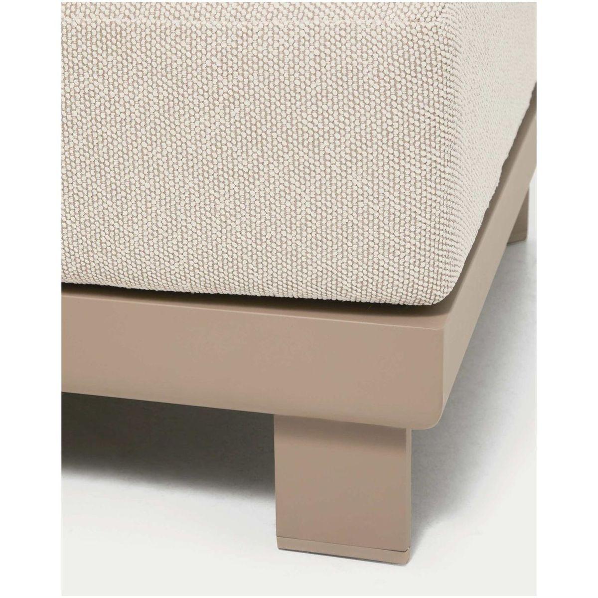 Gartensofa 3-Sitzer Nerano Aluminium in Taupe 208