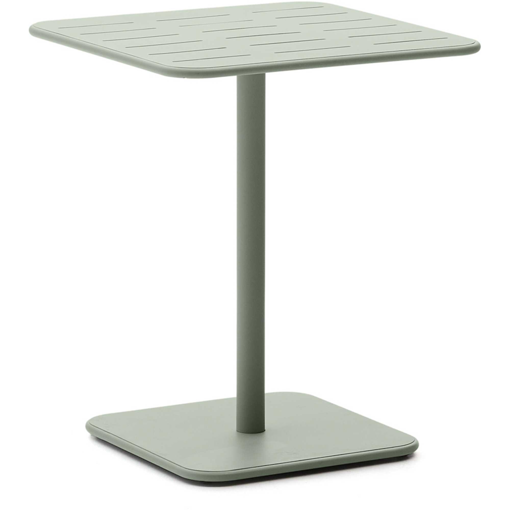 Gartentisch Bistro quadratisch Brai verzinkter Stahl türkis 70x70