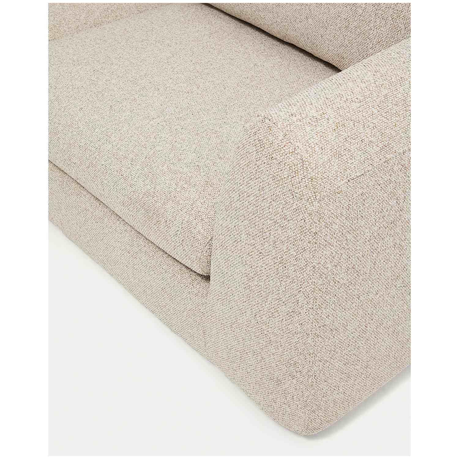 3-Sitzer Sofa Vera mit Chaiselongue links in Beige 232x176 FSC Mix Credit