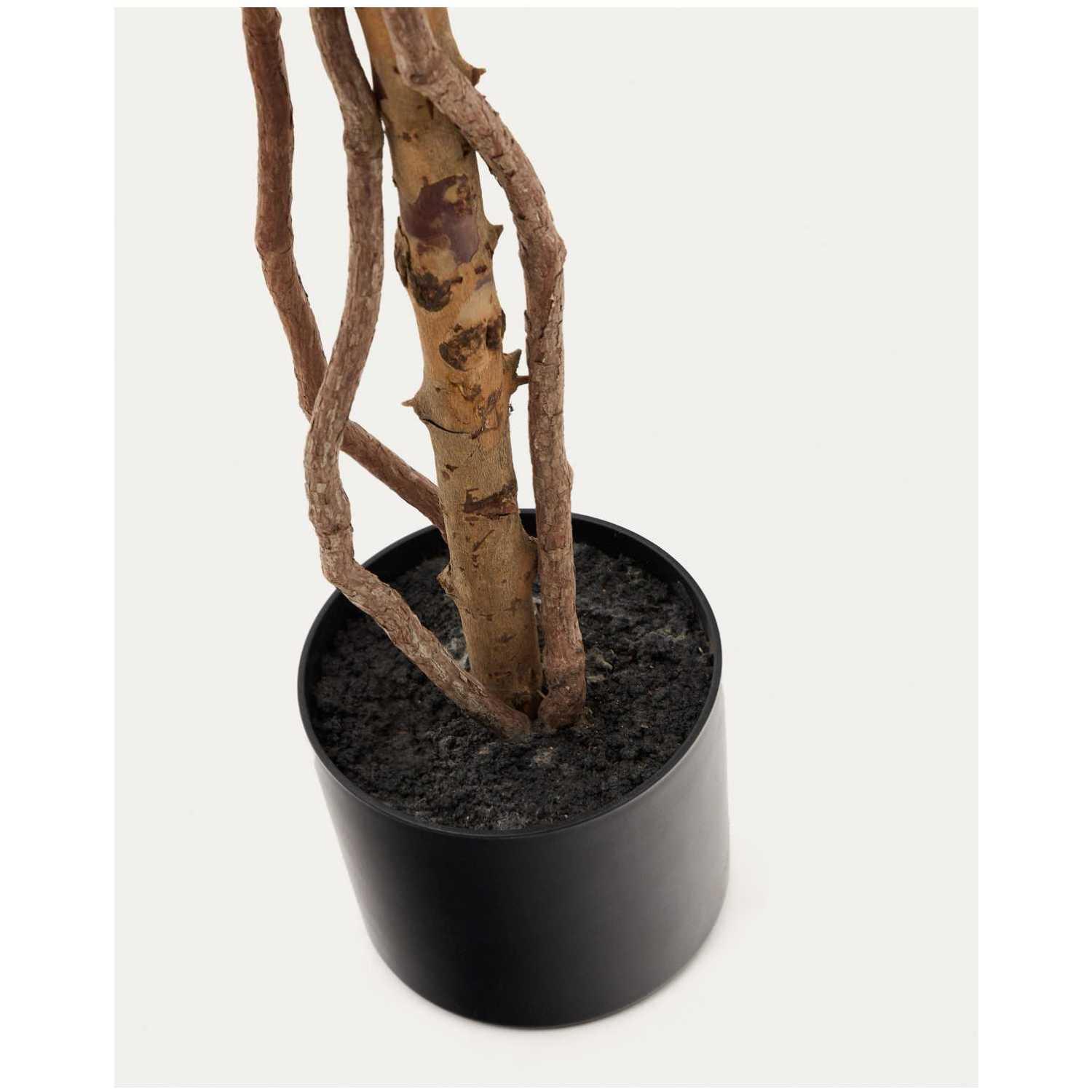 Kunstbaum Ficus mit schwarzem Topf 180