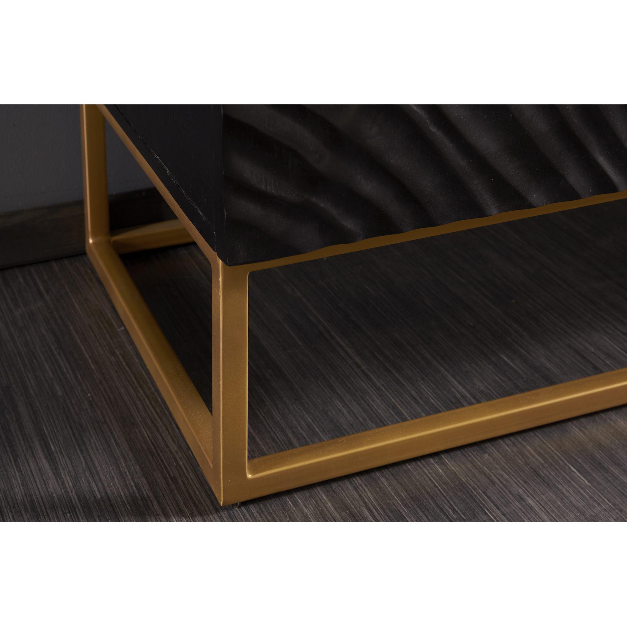 Highboard Vintage Baraya 120cm Mango schwarz
