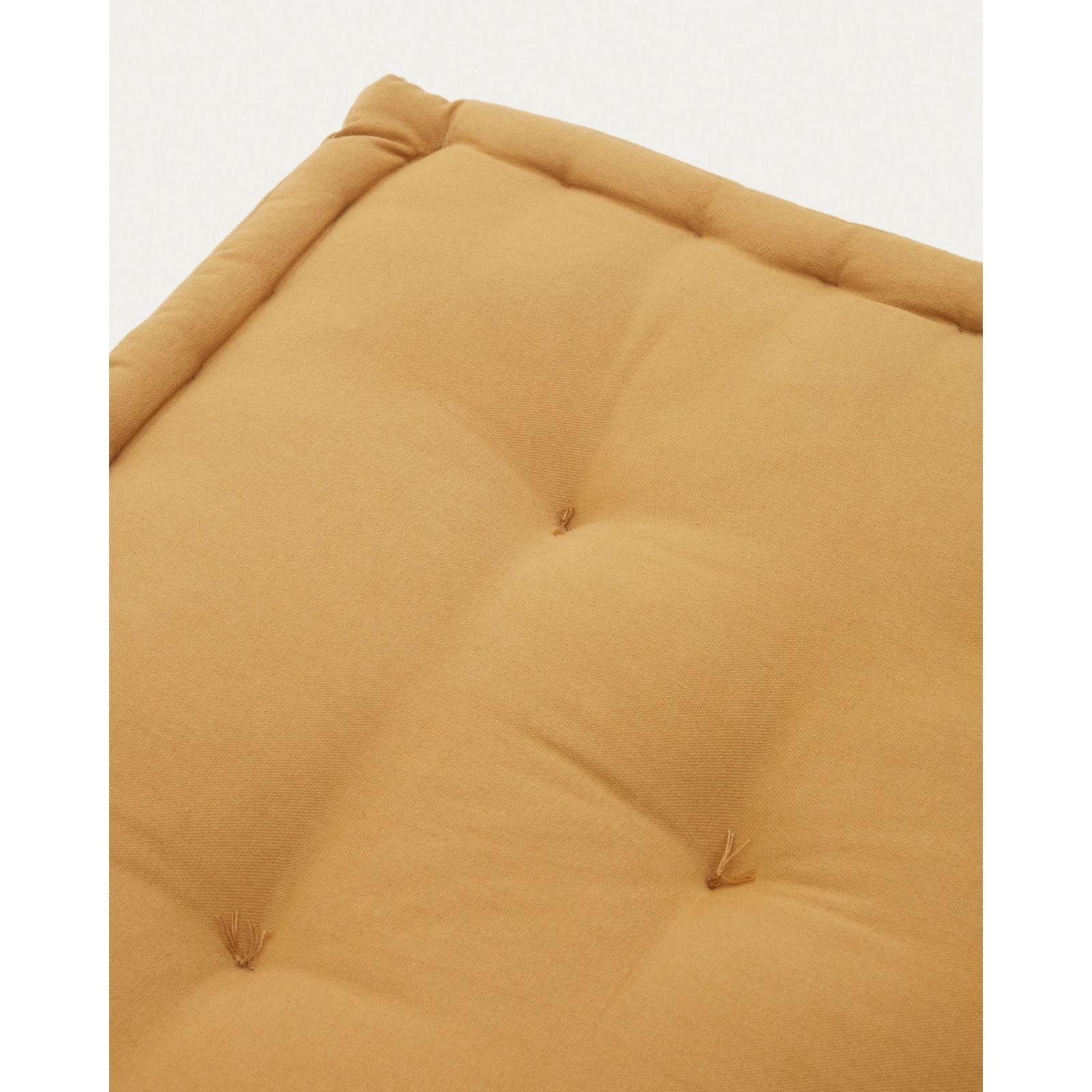 Bodenkissen Besalu 100% Baumwolle senfgelb 60x60