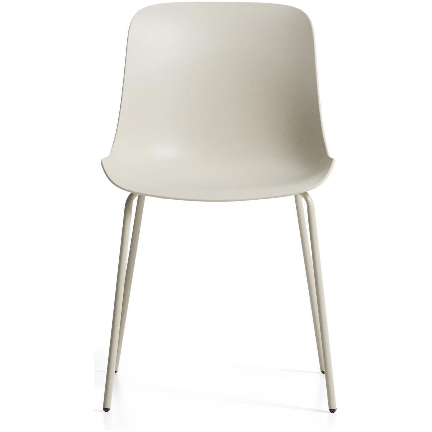 Esszimmerstuhl Altea Kunststoff Stahl beige