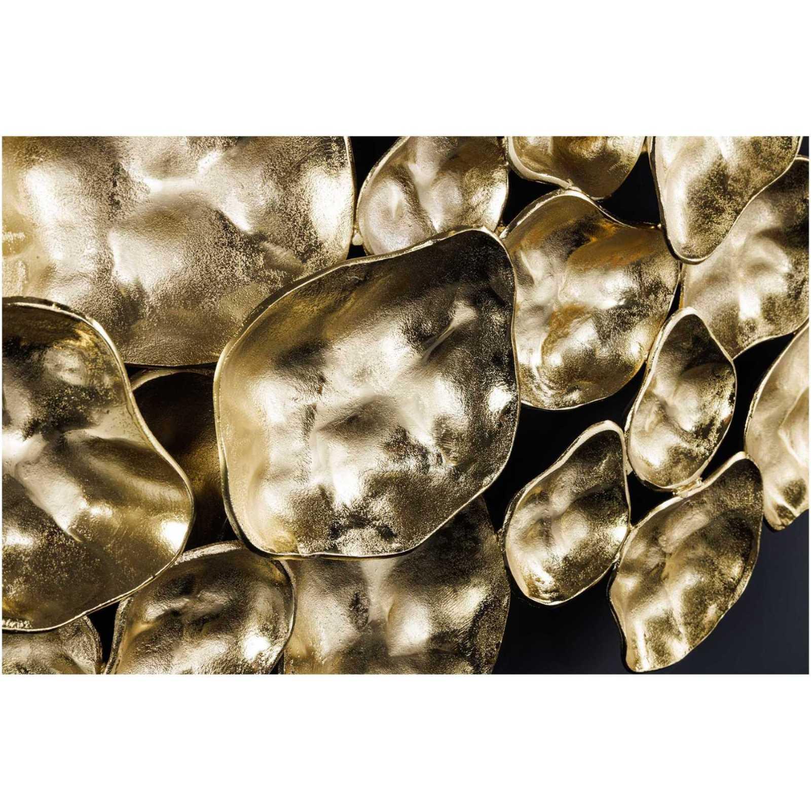 Wanddekoration Bowl Metall gold 100cm Handgemacht