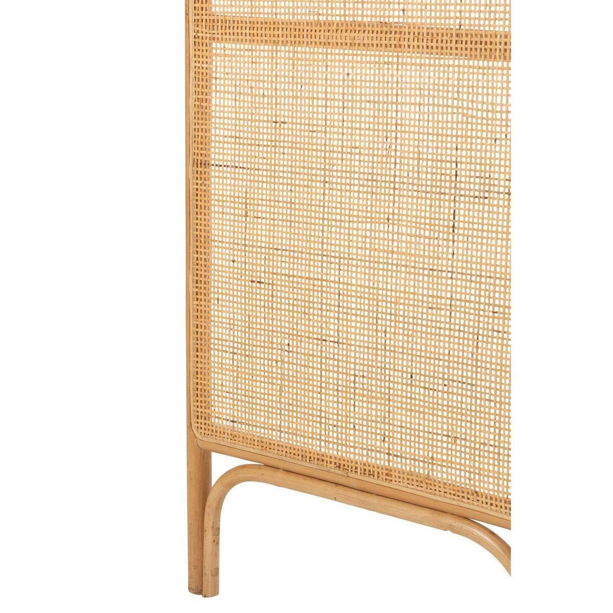 Paravent Raumteiler Rattan Geflecht natur