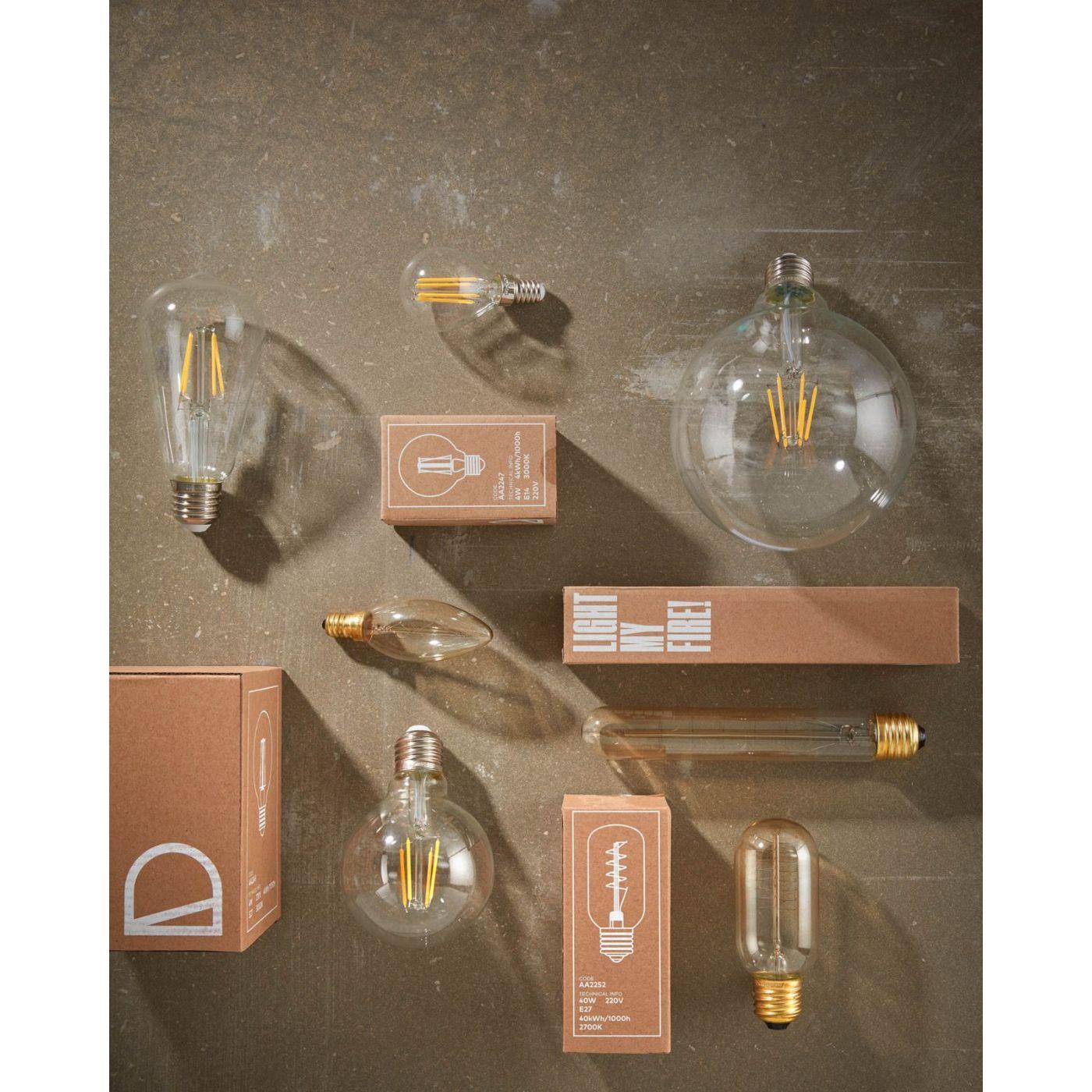 Bulb LED Glühbirne E27 4W 3000K 6x6