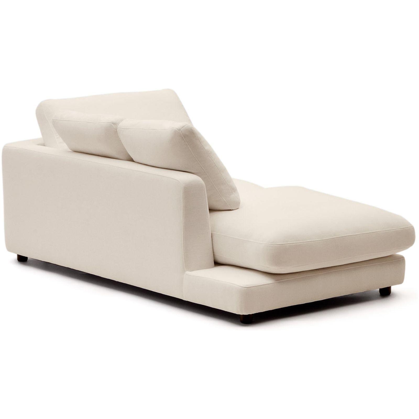 Chaiselongue Recamiere Gala links Stoff beige 193x105