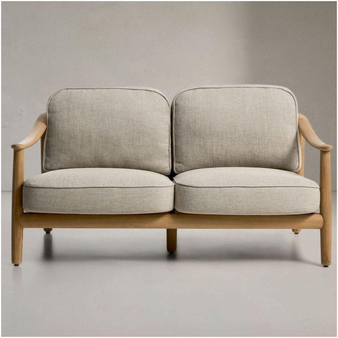 Gartensofa 2-Sitzer Outdoor Elunda Teakholz massiv 149 FSC 100%