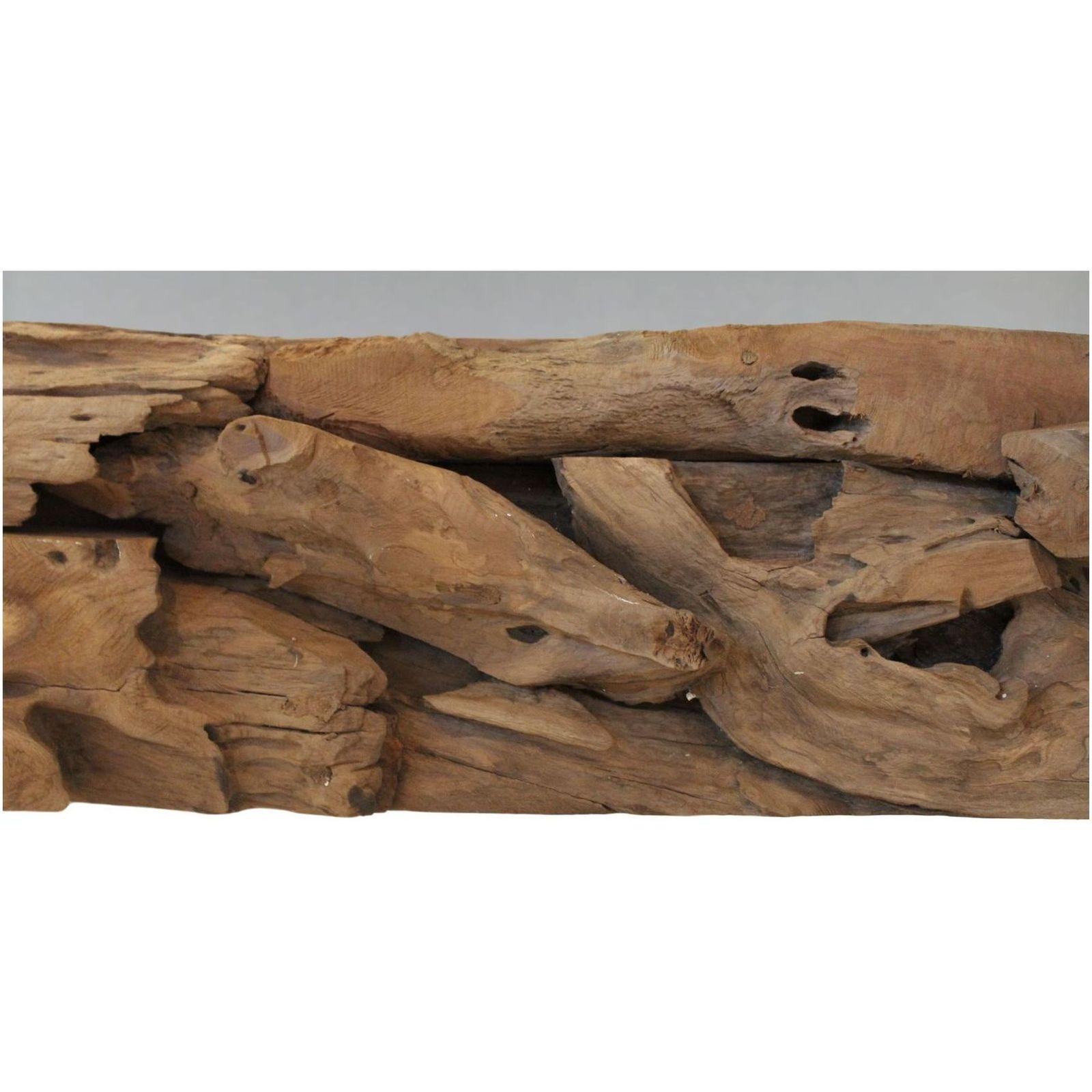 Wandspiegel  Teak rustikal natur 140x80 UNIKAT