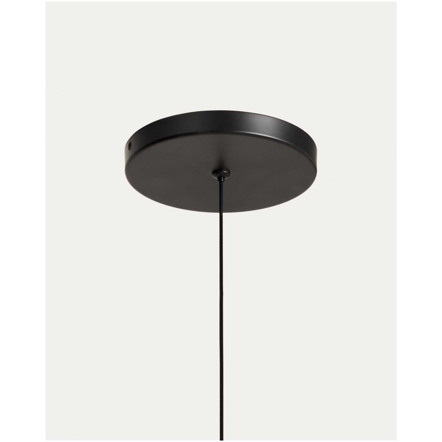 Deckenleuchte Bow aus schwarzem Aluminium Ø 16 cm