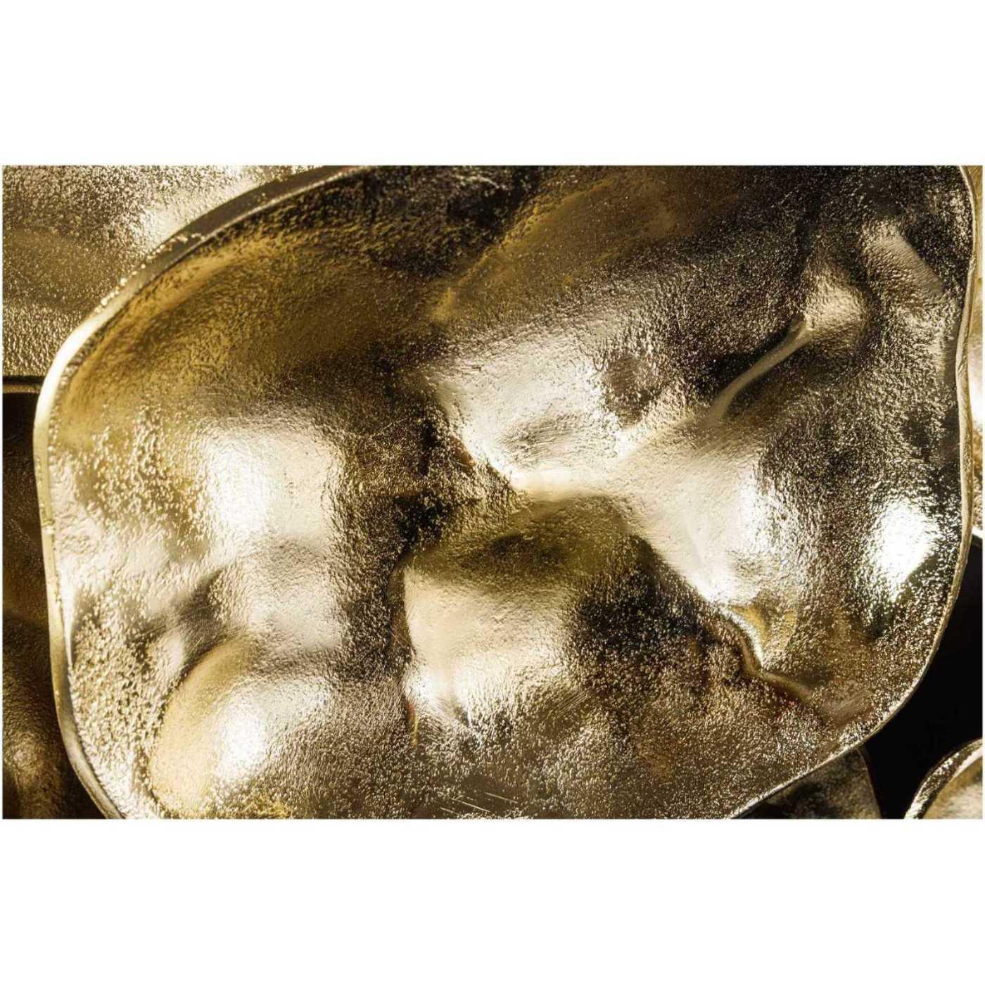 Wanddekoration Bowl Metall gold 100cm Handgemacht