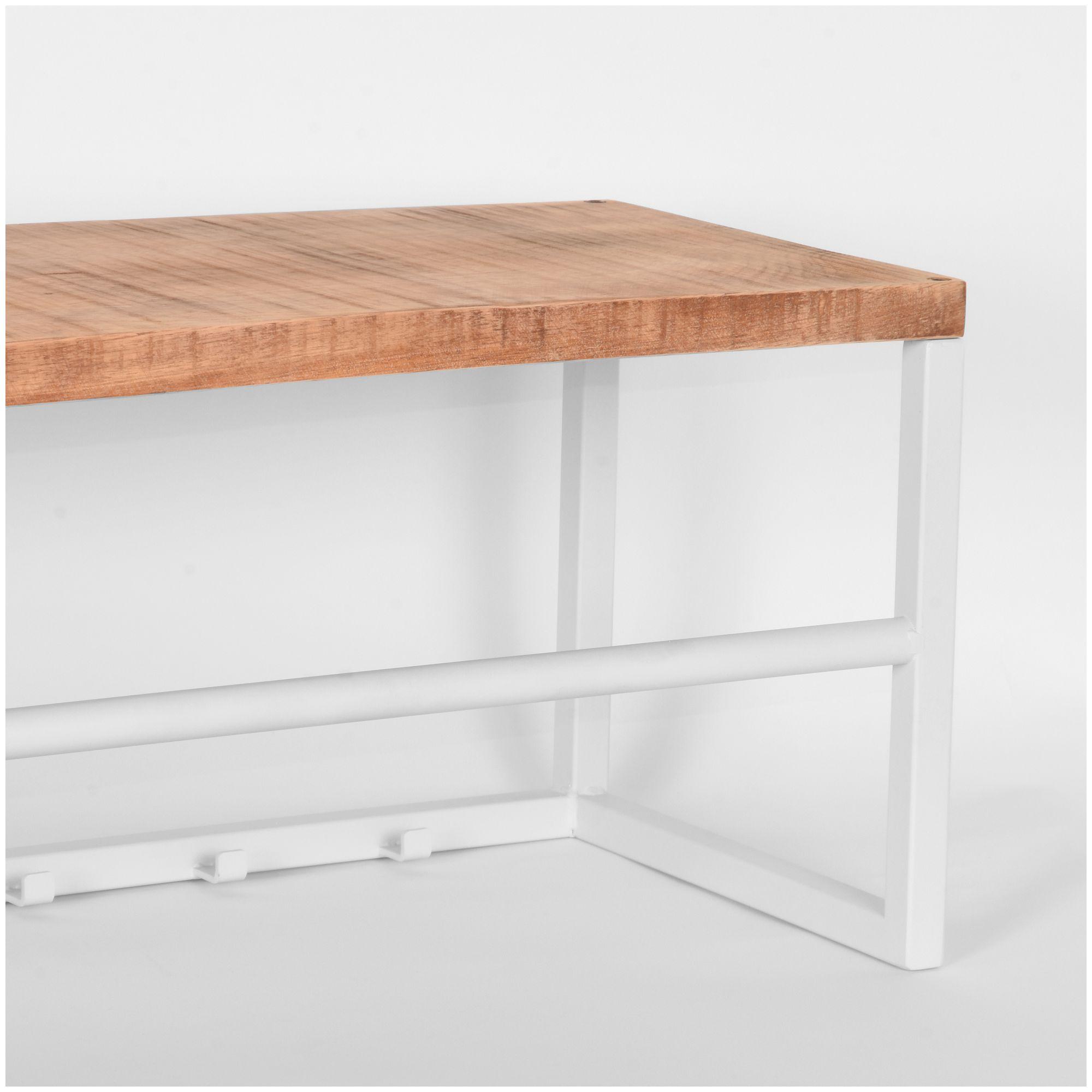 Garderobenleiste Vintage Entrance Weiss 80x30