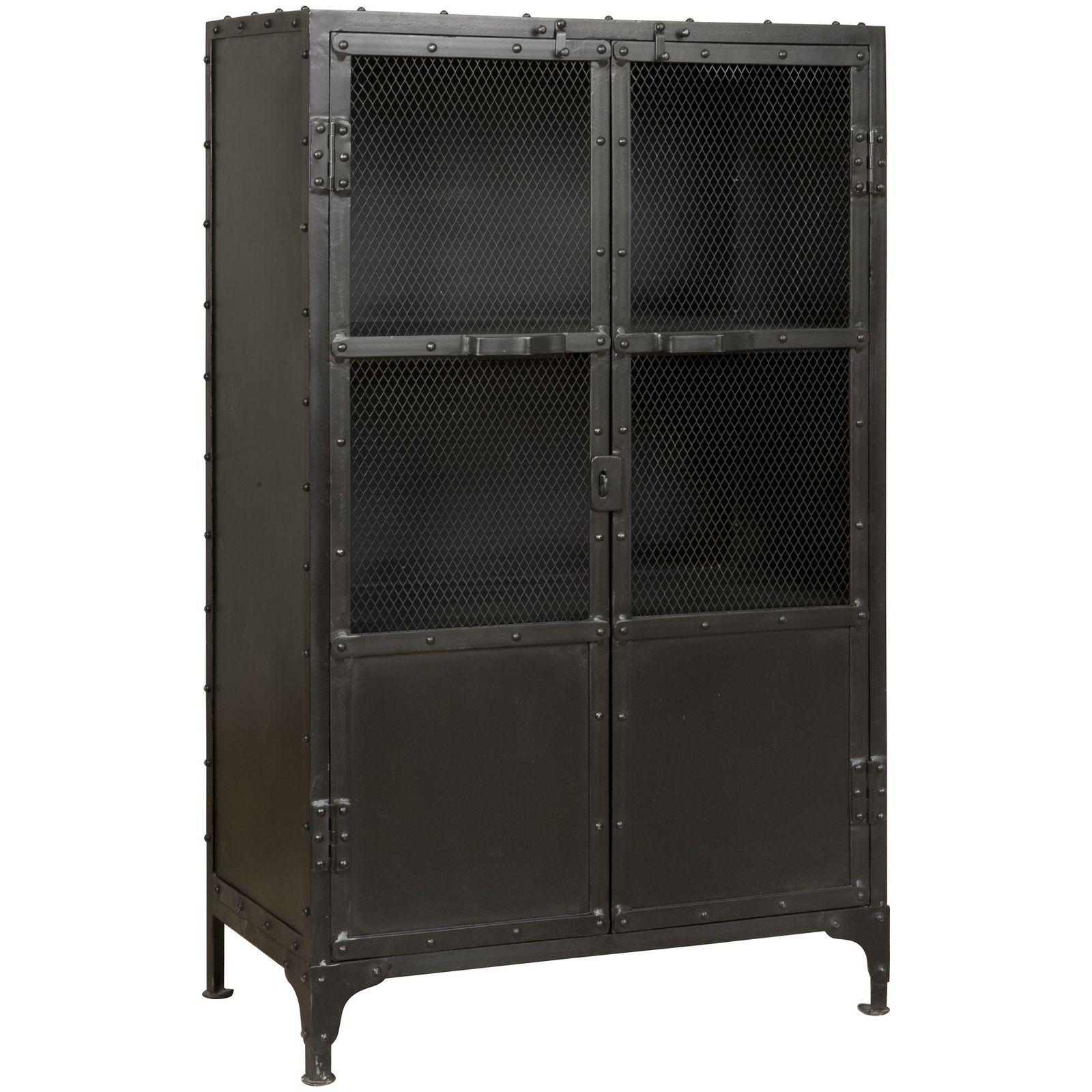 Standvitrine Dresser 76x122 Eisen Glas