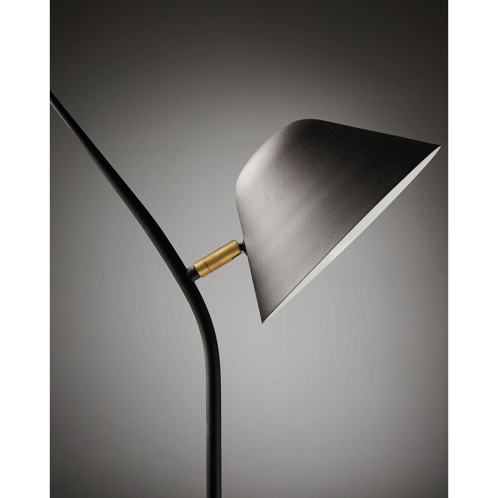 Stehlampe Aurelia Metall schwarz