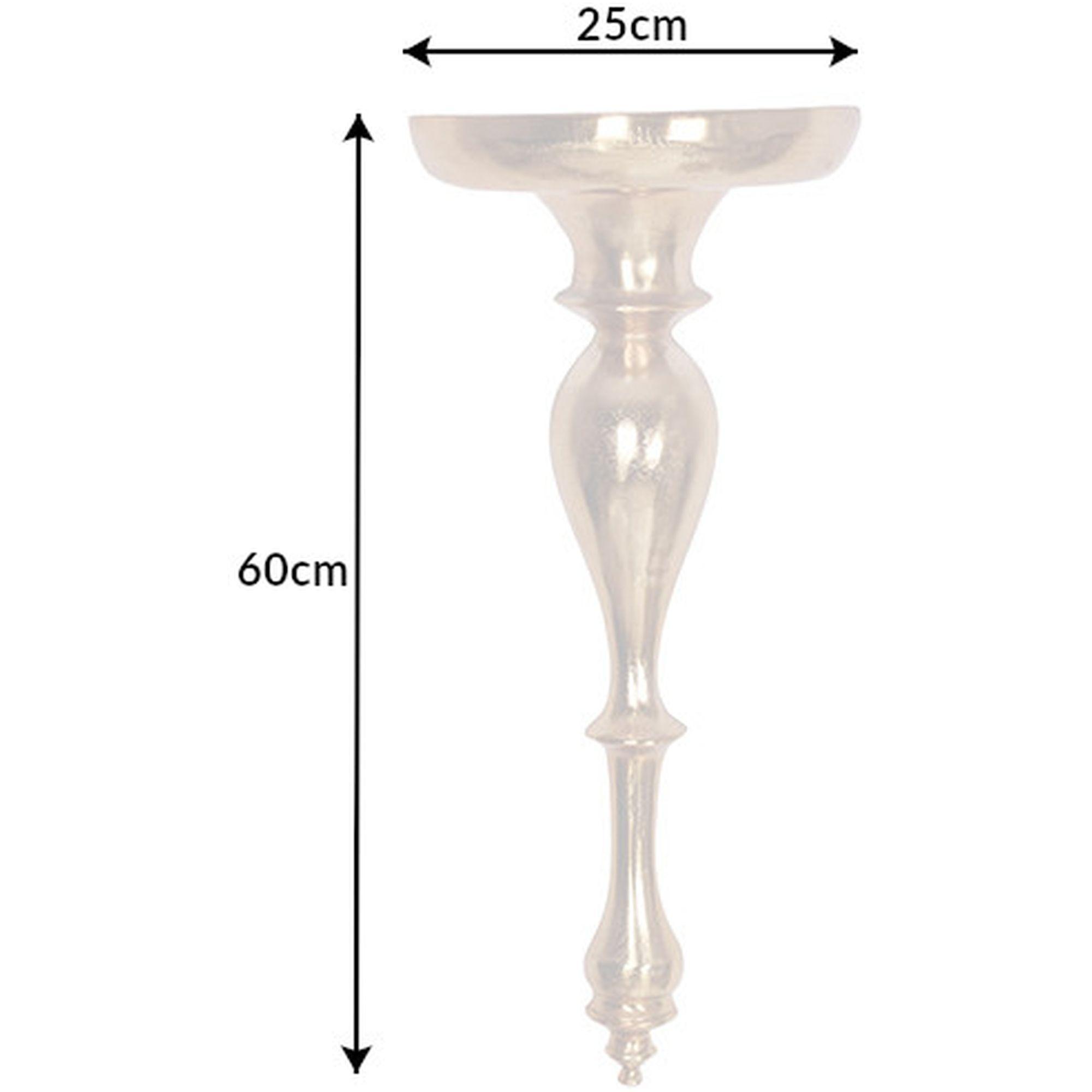 Wandkonsole Prestige Aluminium gold 60cm