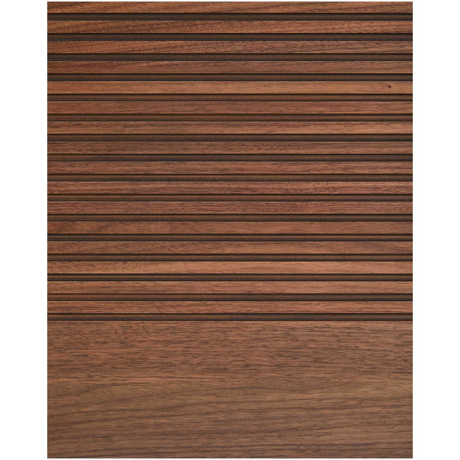 Bettkopfteil Norlen aus Nussbaumfurnier mit dunklem Finish und LED-Licht für Betten 160x200 FSC Mix Credit