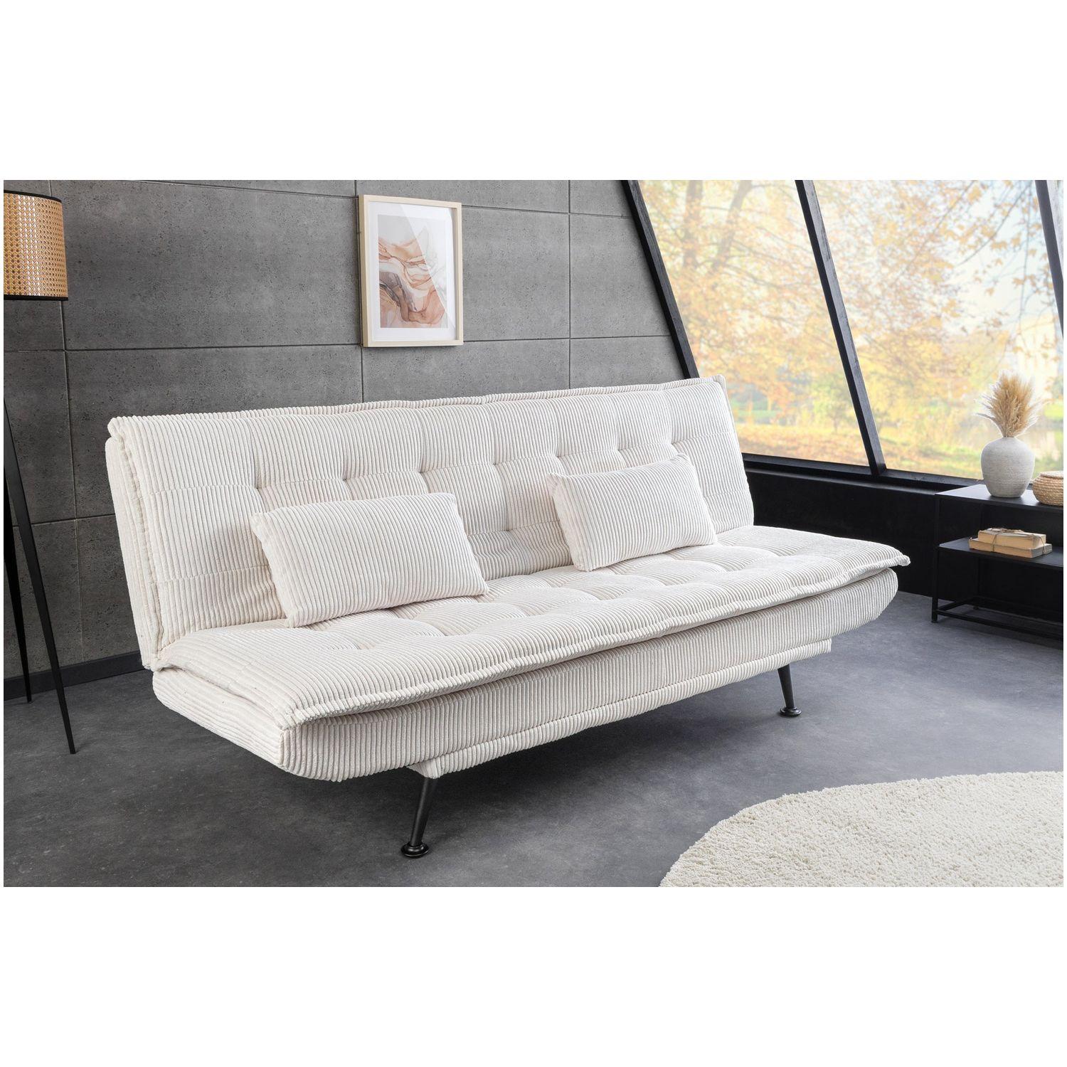 Bettsofa Montreux Cord Stoff beige 190