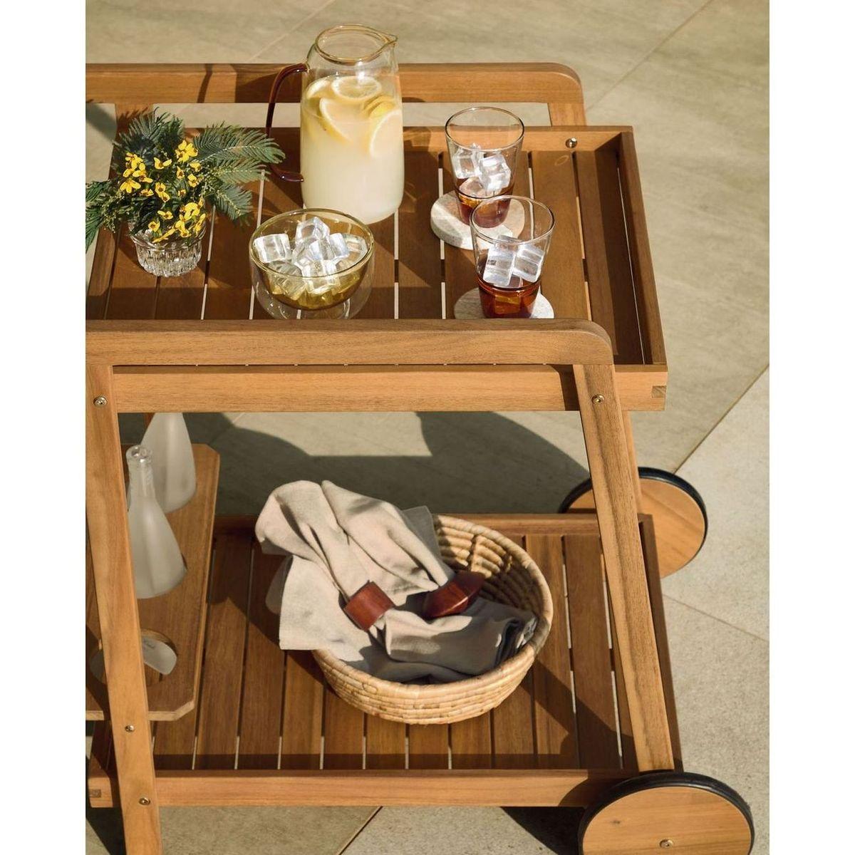 Felisa Outdoor Serviertisch aus massivem Akazienholz 100% FSC