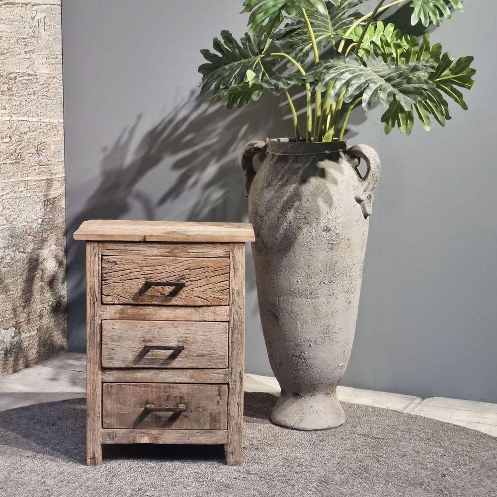 Hochkommode recyceltes Teakholz UNIKAT 47x67