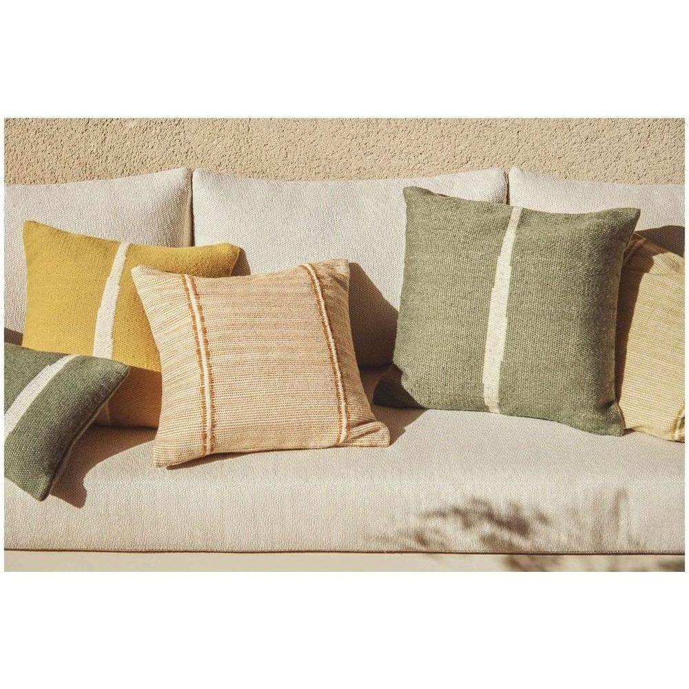 Kissenbezug Daila mit Ikat-Muster 100% PET gelb 50x50