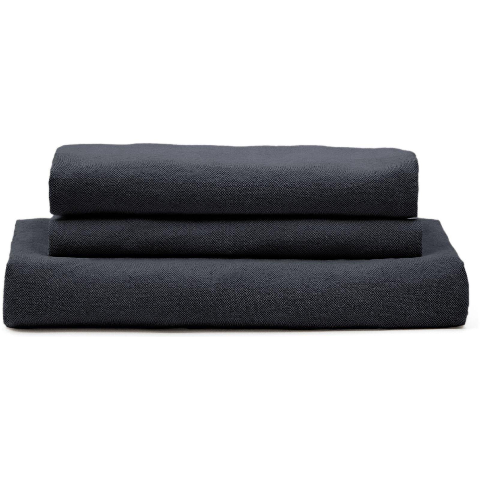 Bezug für Nora Loveseat Sessel aus Leinen und Baumwolle anthrazitgrau