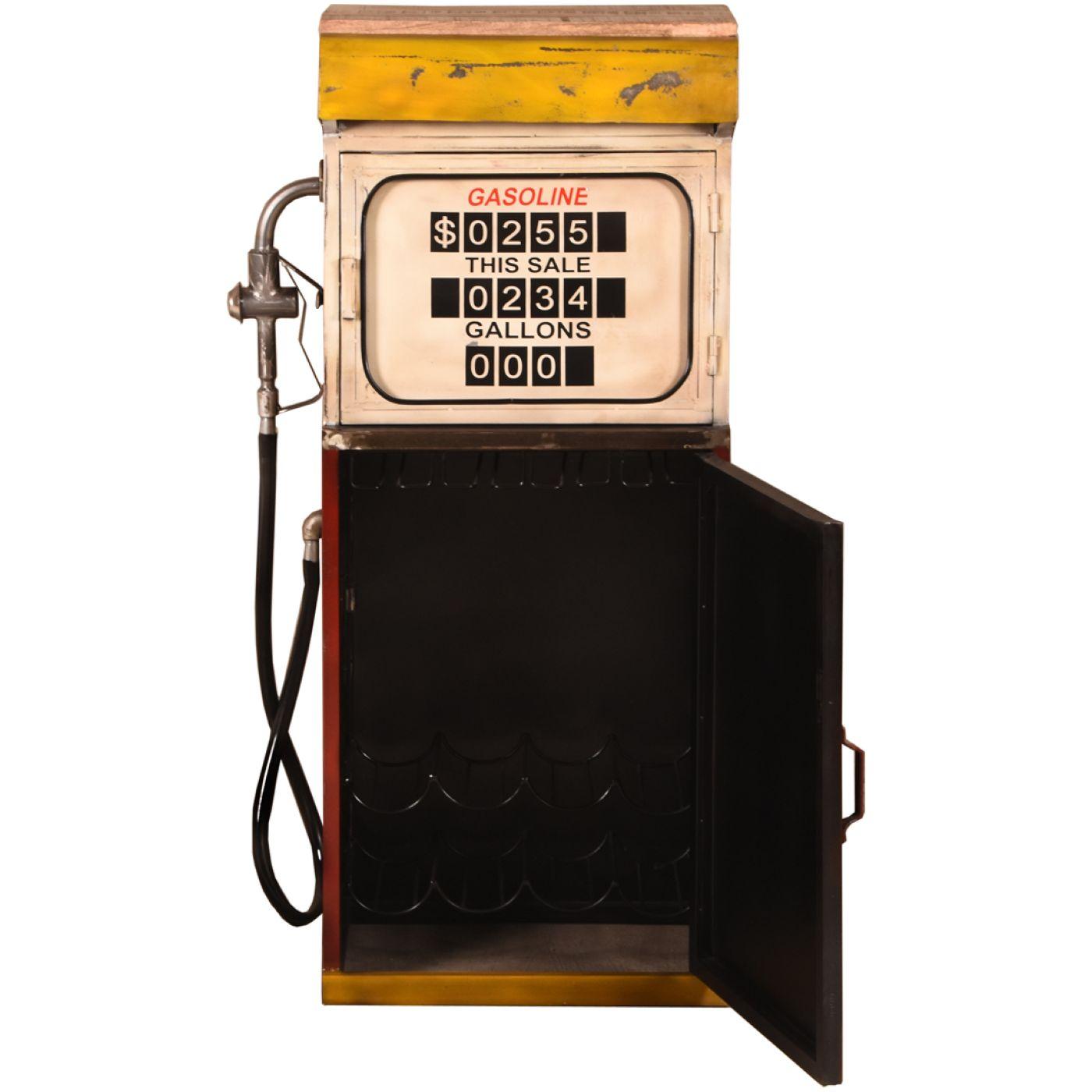Barschrank Bartisch Zapfsäule Gas Station Unikat