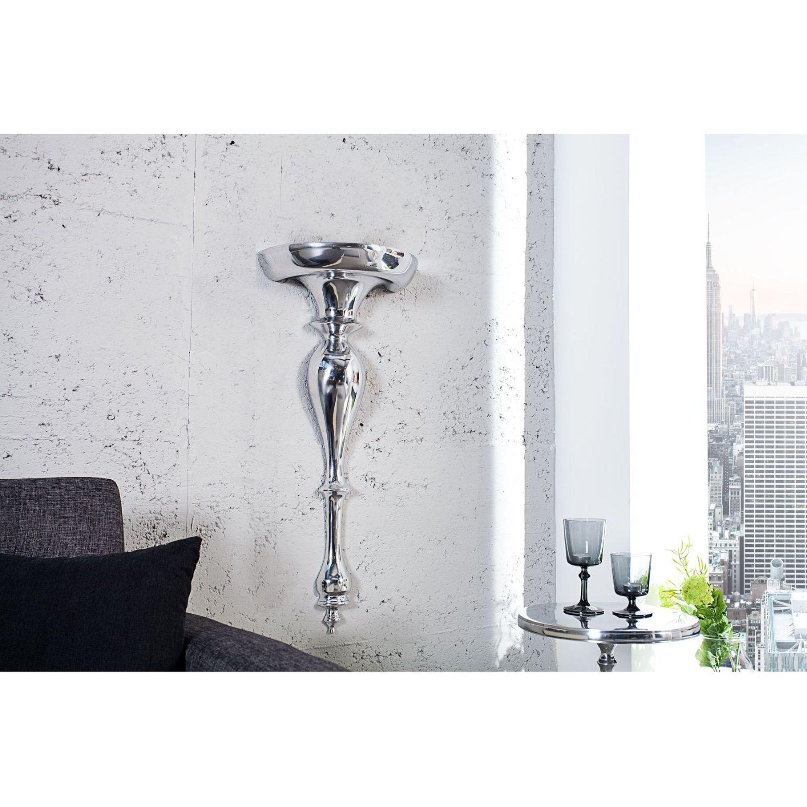 Wandkonsole Prestige Aluminium silber 80cm