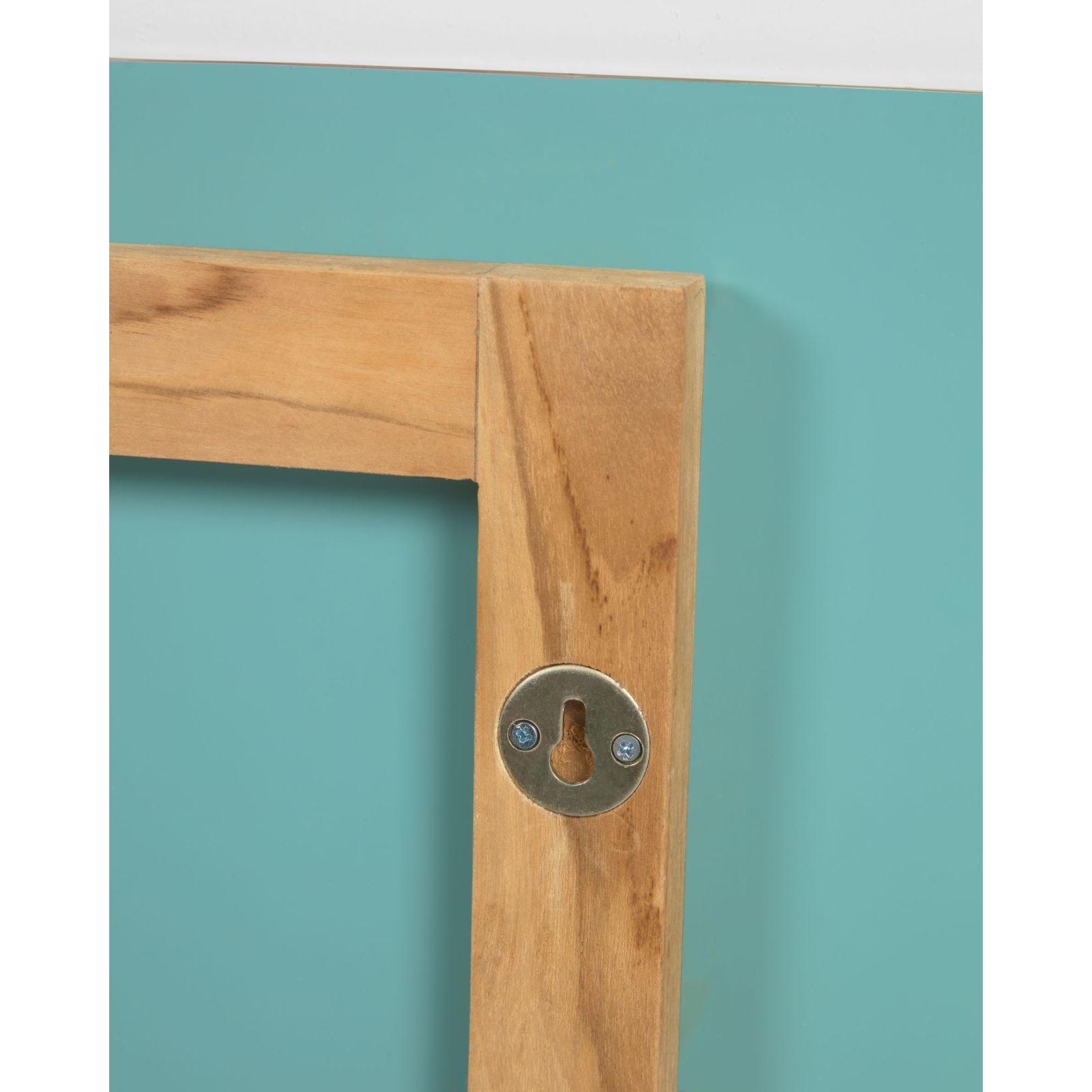 Wandspiegel oval Rokia aus massivem Teakholz 90x55