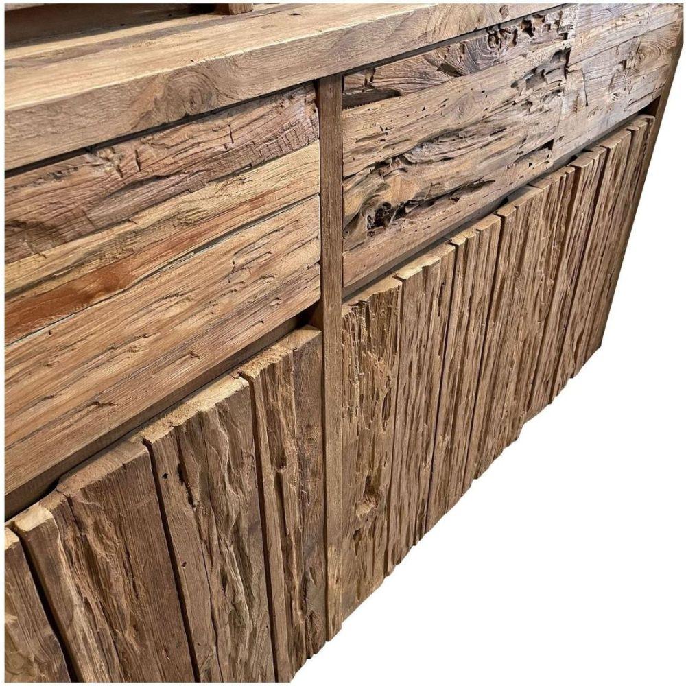 Buffetschrank Rustikal recyceltes Teakholz natur 200x210