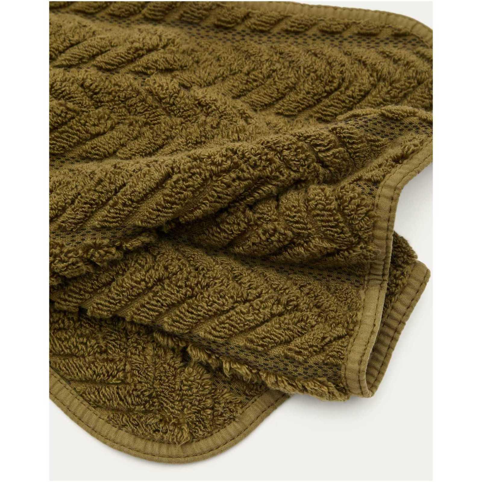 Gästehandtuch Rune 100% Baumwolle Jacquard grün 30x50