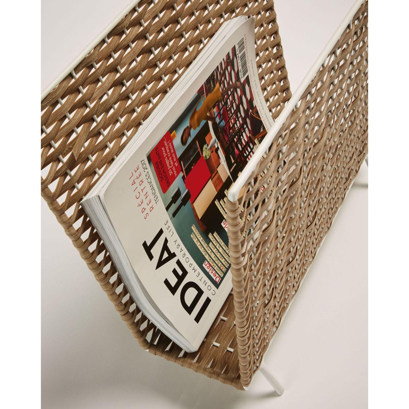 Zeitungsständer Shibori Rattan