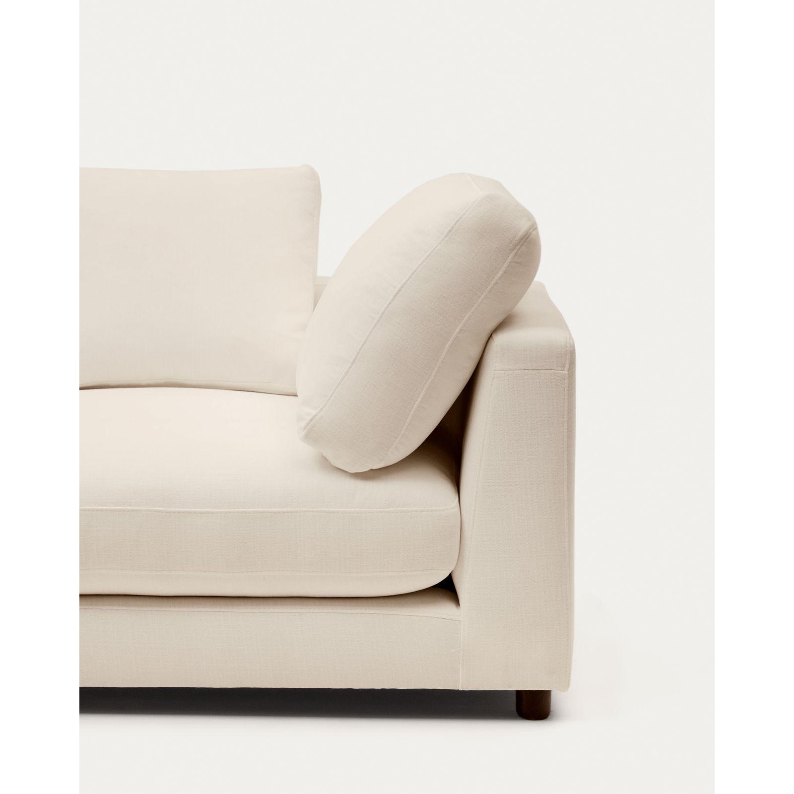 Chaiselongue Recamiere Gala links Stoff beige 193x105