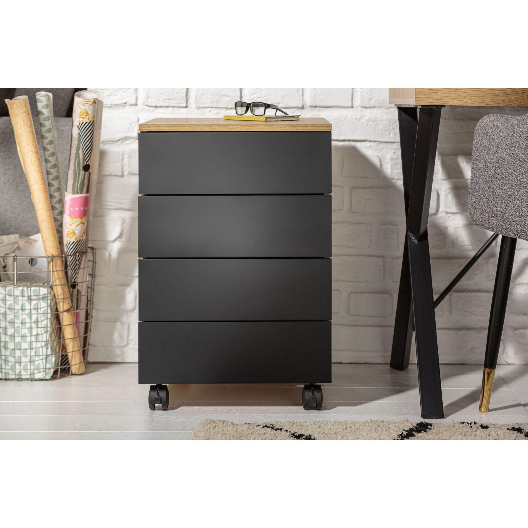 Rollcontainer Basic Eiche-Optik