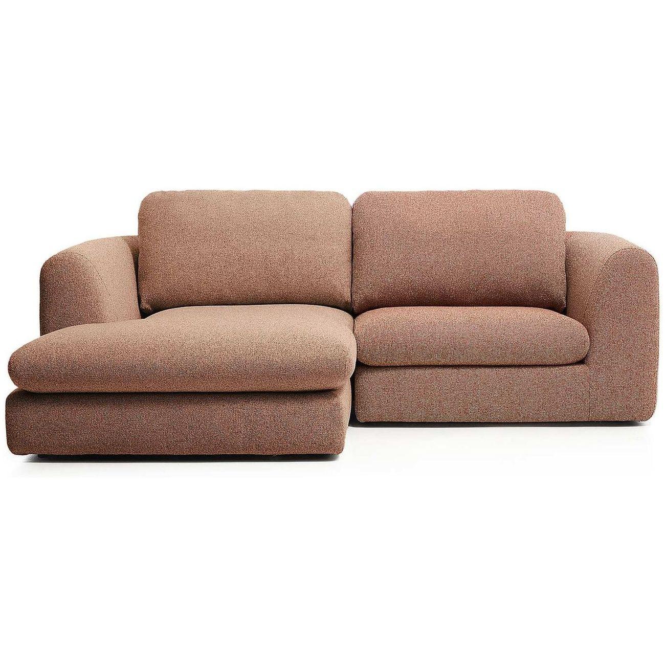 3-Sitzer Sofa Vera mit Chaiselongue links in Terrakotta 232x176 FSC Mix Credit
