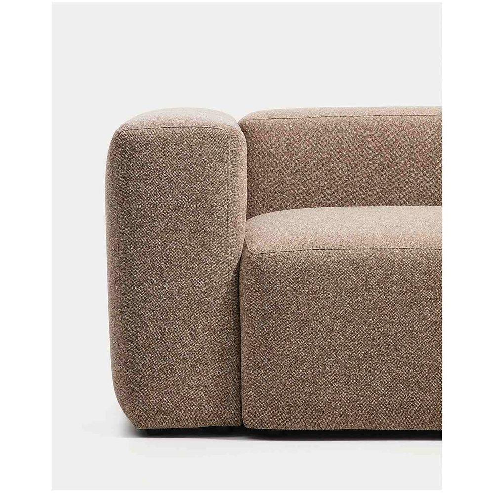 2-Sitzer-Sofa Blok in brauner Chenille 210 cm FSC Mix Credit